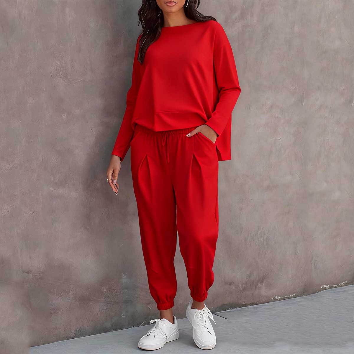 【S-5XL】Novo jednostavno pamučno žensko odijelo za jesen