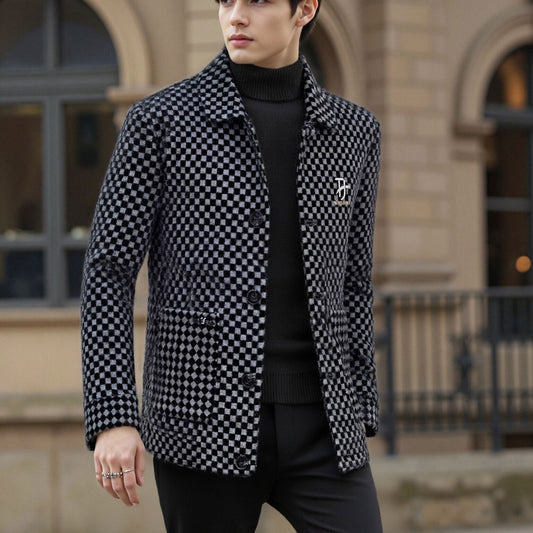 🧥az új alkalmi férfi gyapjú kabát őszre és télre